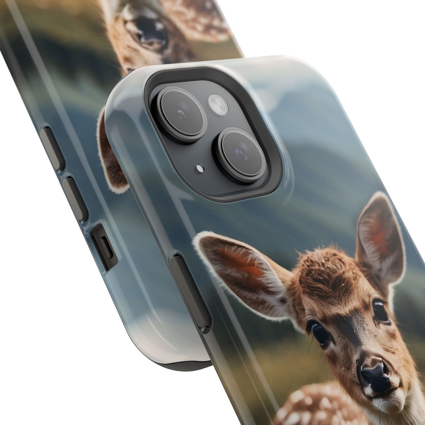 Gentle Fawn in Mountain Meadows MagSafe iPhone Case