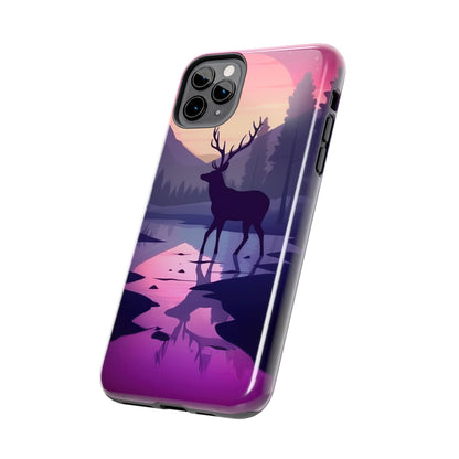 Twilight Elegance: Stag Reflection – iPhone Case