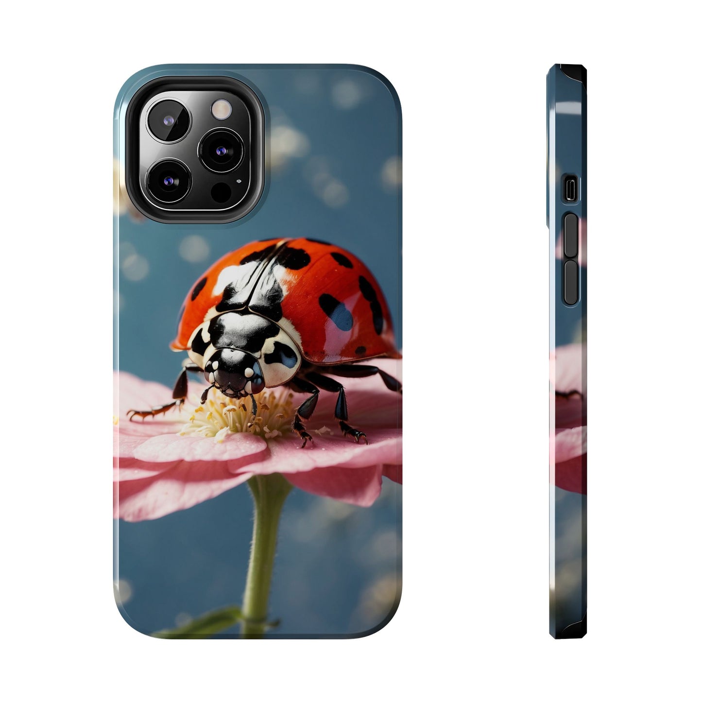 iPhone Case: Floral Ladybug Delight