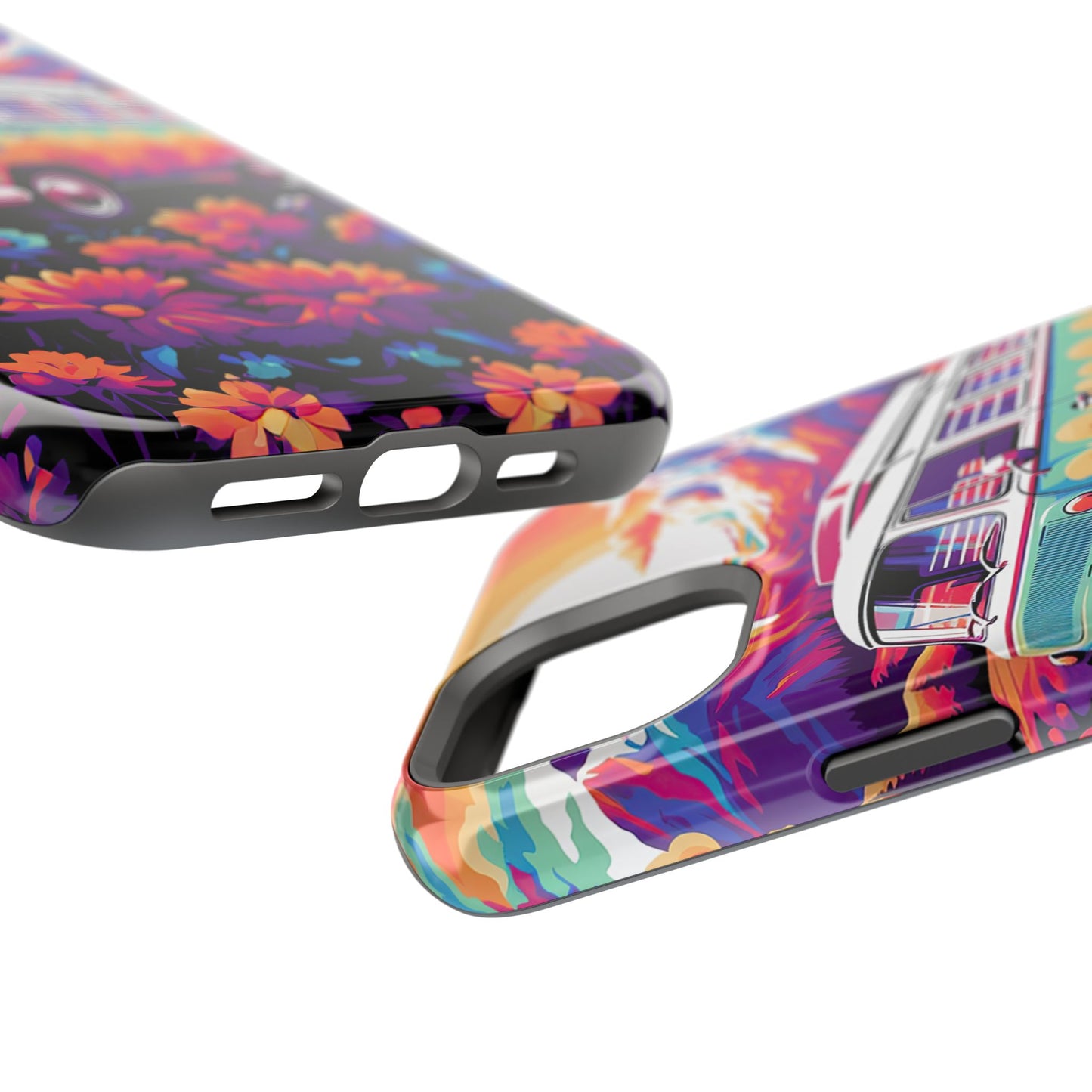 Groovy Floral Sunset Van – MagSafe iPhone Series Case