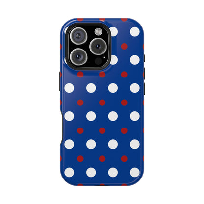 Patriotic Polka Dots – MagSafe iPhone Case