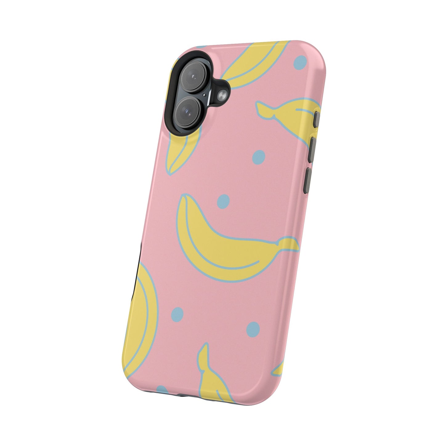 Pink Banana Pop MagSafe iPhone Case – Cute Pastel Design with Fun Retro Vibe