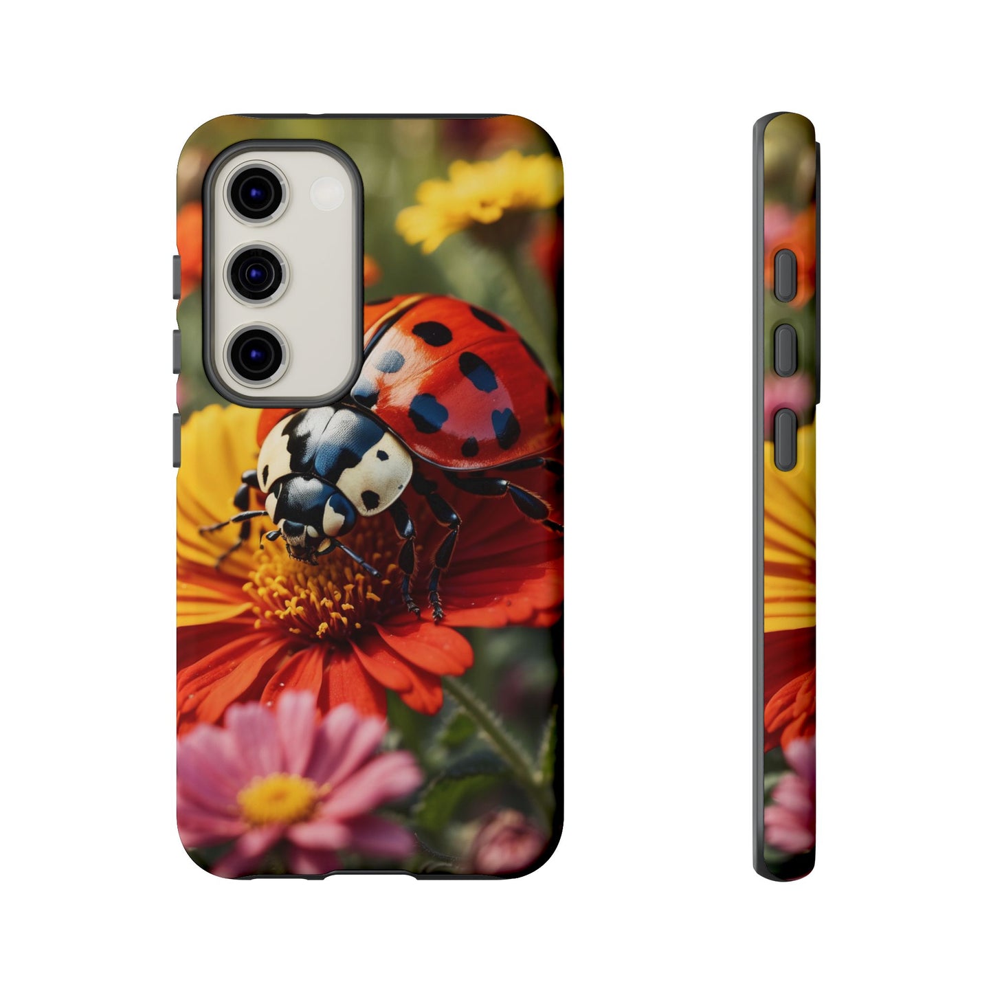 Ladybug on Orange Daisy - Samsung Galaxy Case