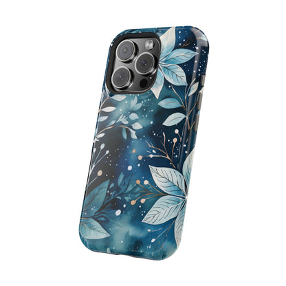 Midnight Frost Botanical – MagSafe iPhone Case