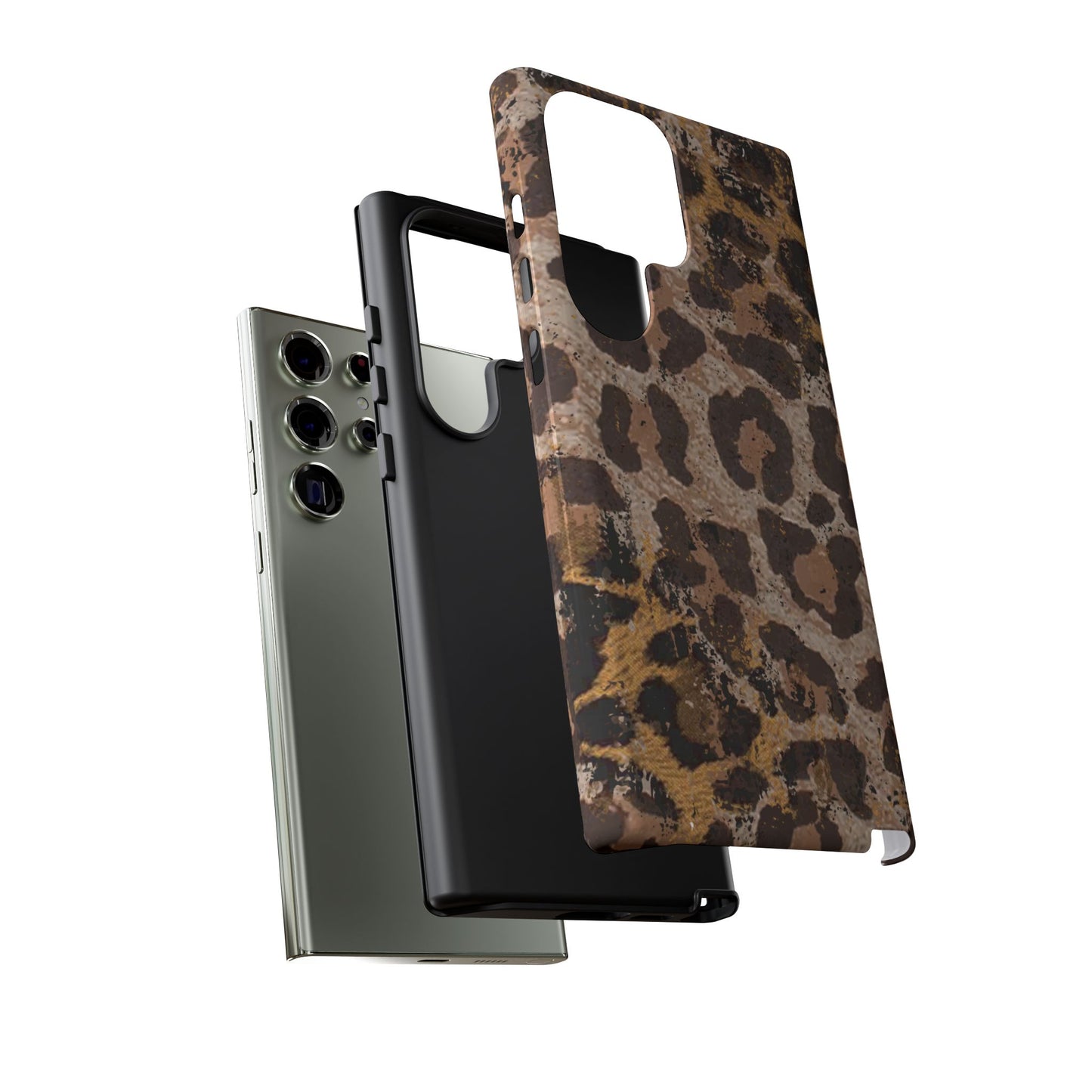 Vintage Distressed Leopard Print - Samsung Galaxy Series Case