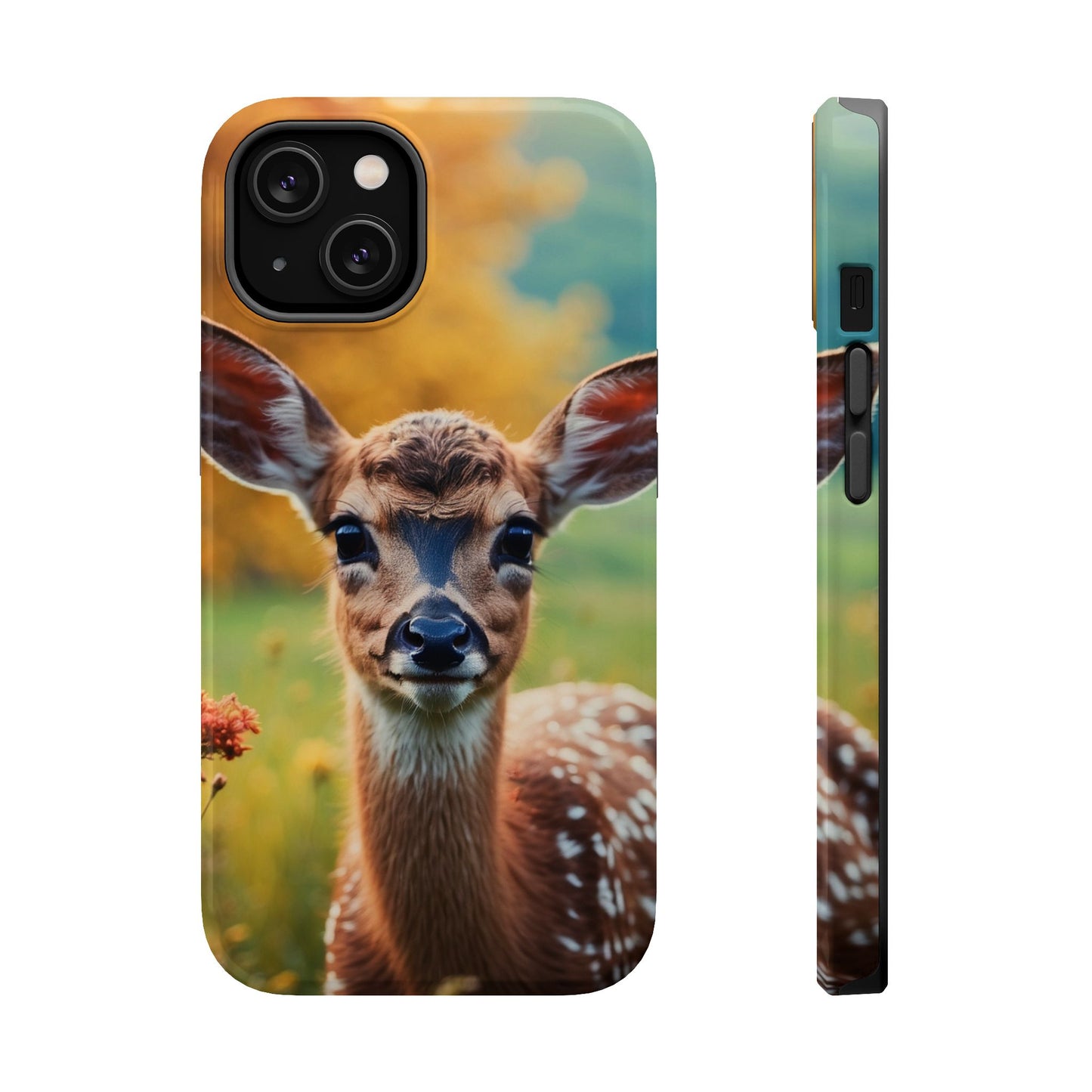 MagSafe-Compatible iPhone Case – Golden Meadow Fawn