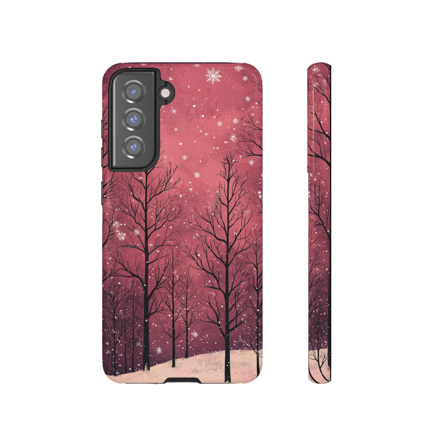 Pink Winter Twilight Forest - Samsung Galaxy Series Case