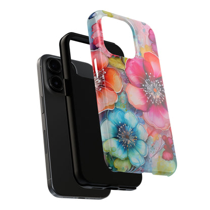 Vibrant Watercolor Floral Garden - iPhone Series Case