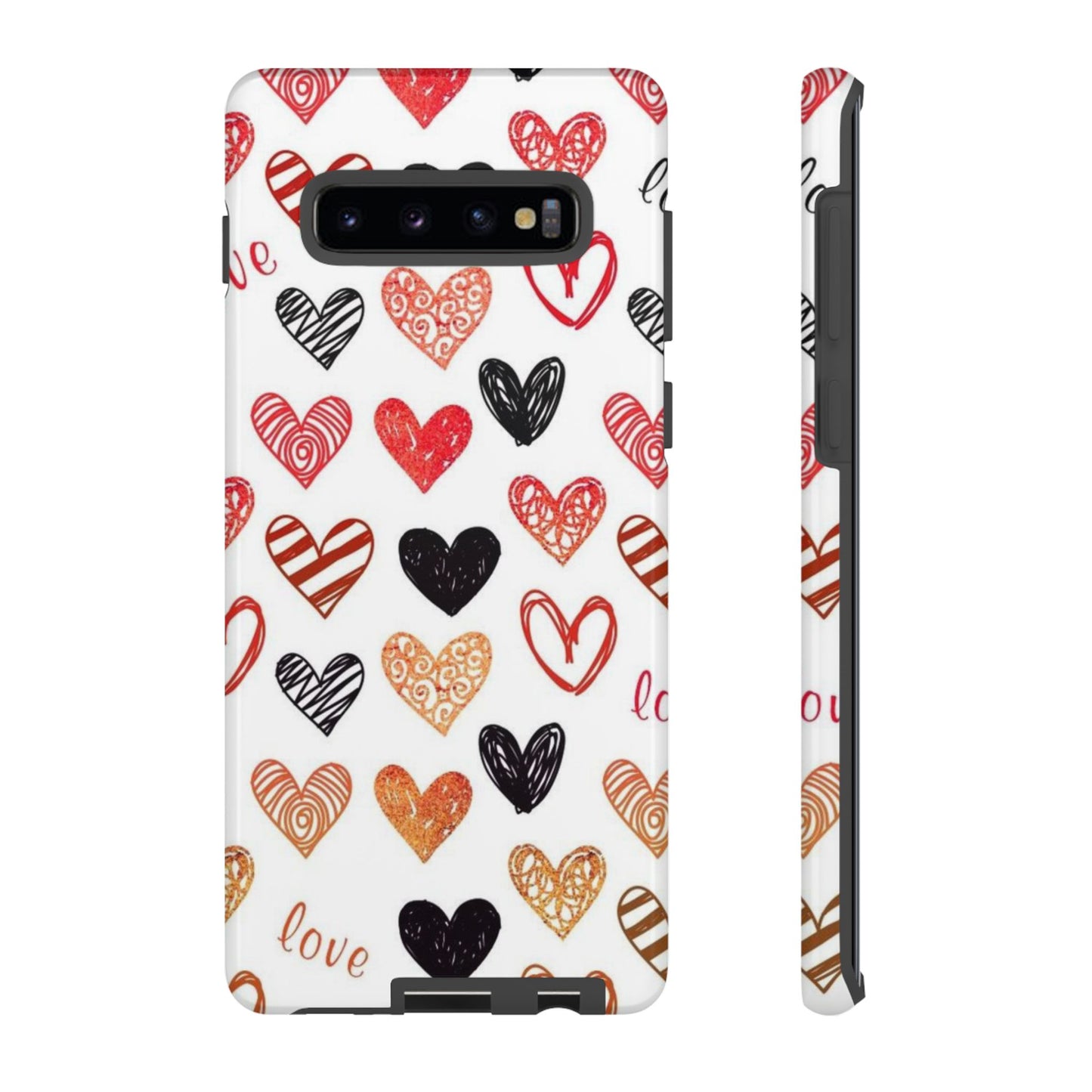 Samsung Galaxy Case: Hand-Drawn Hearts & Love