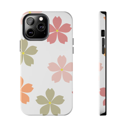 Pastel Sakura Blossom Tough iPhone Case – Durable Design with Soft Matte Finish