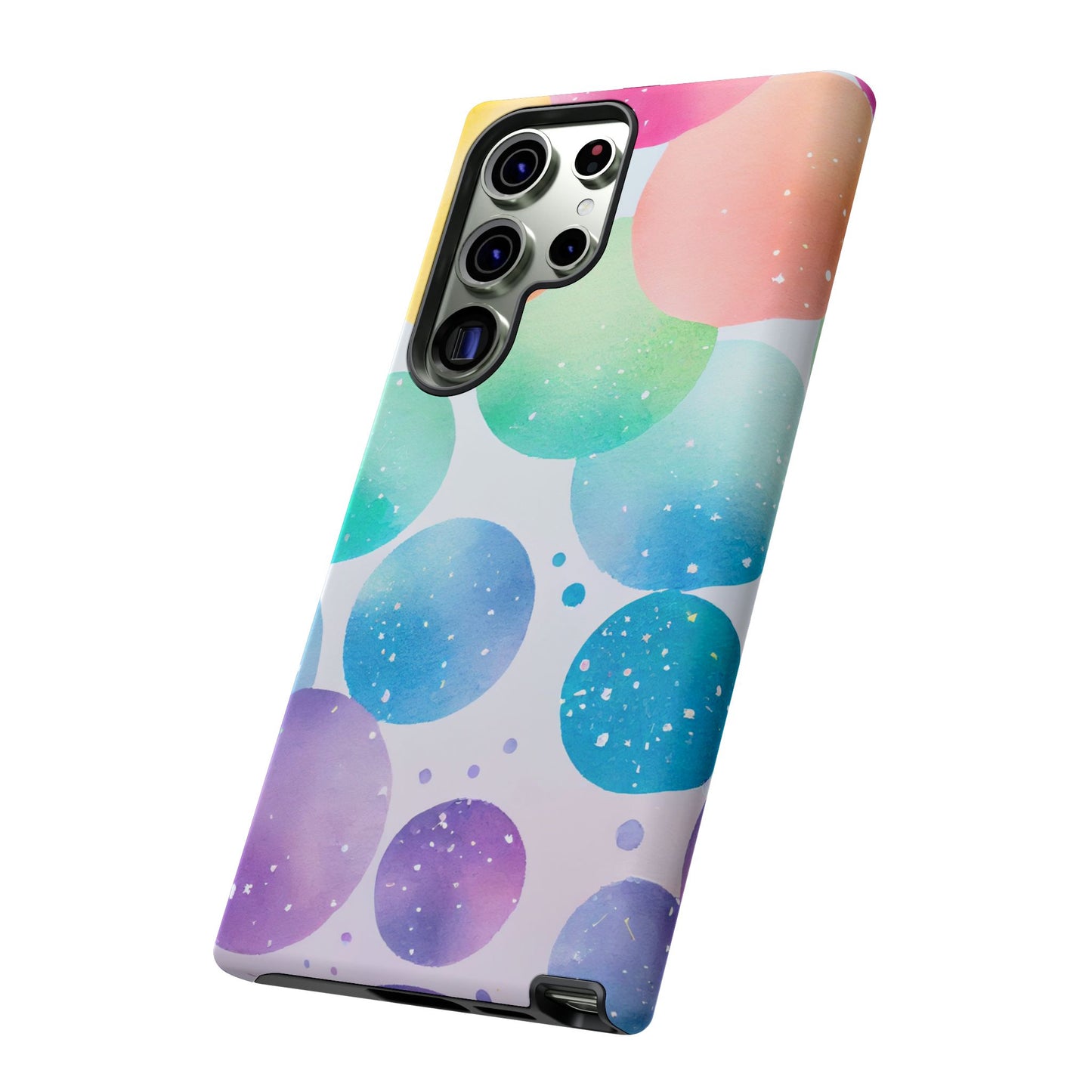 Pastel Galaxy Bubbles Samsung Galaxy Case – Slim Design, Glossy Finish