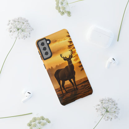 Sunset Majesty: Regal Stag – Samsung Galaxy Case