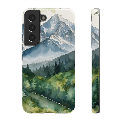 Watercolor Alpine Mountainscape - Samsung Galaxy Case