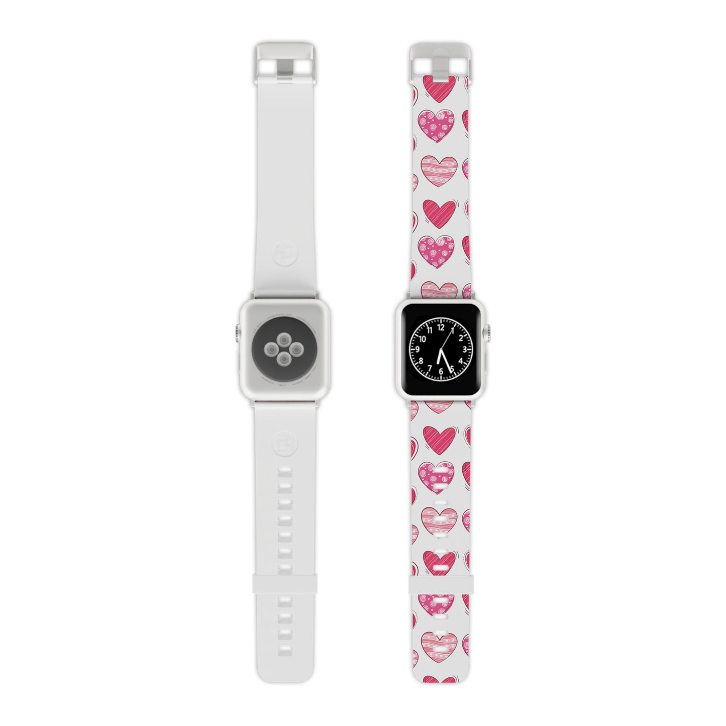  Playful Pink Hearts Apple Watch Band