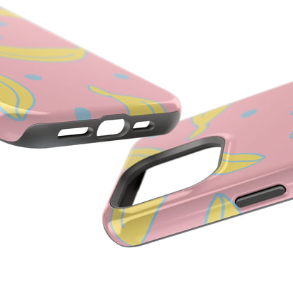 Pink Banana Pop MagSafe iPhone Case – Cute Pastel Design with Fun Retro Vibe