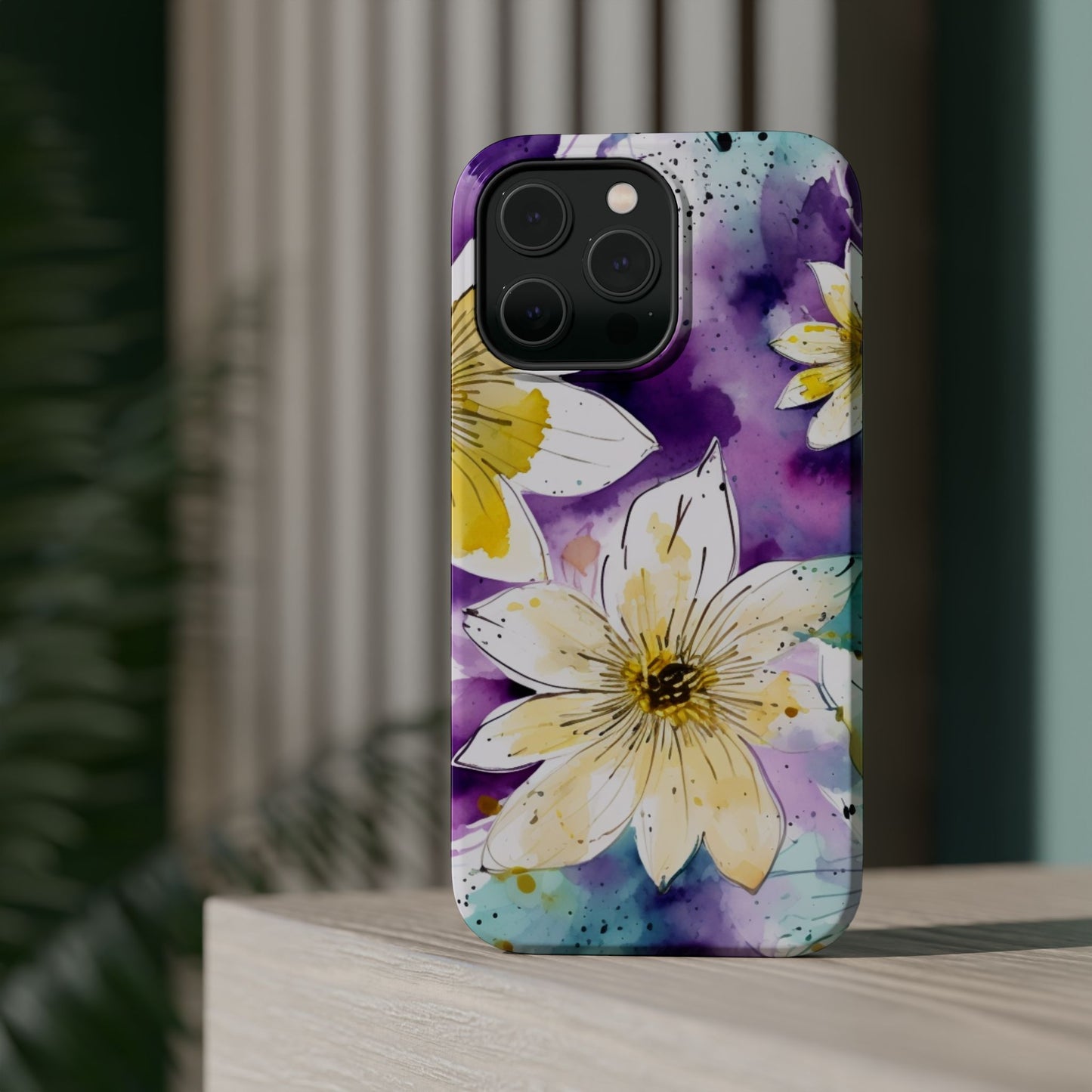 Abstract Floral Watercolor Splash - MagSafe iPhone Series Case