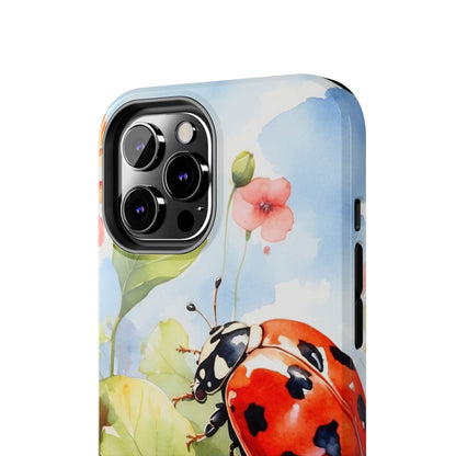 Watercolor Ladybug & Poppy Fields - iPhone Series Case