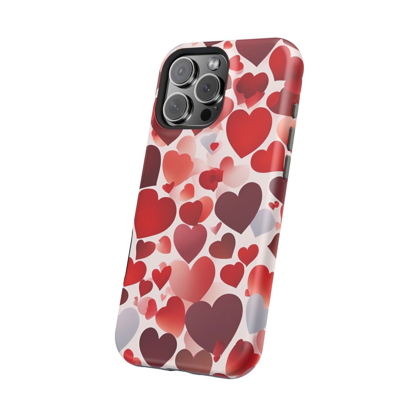 MagSafe Case: Romantic Red Heart Gradient Case