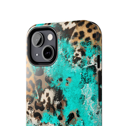 Aqua Splash Leopard - iPhone Series Case