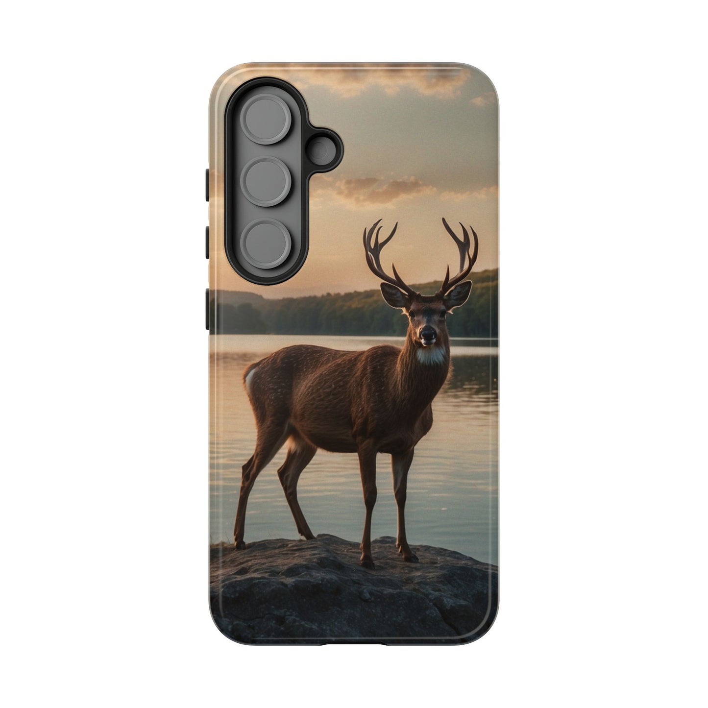 Majestic Stag at Sunset – iPhone Case