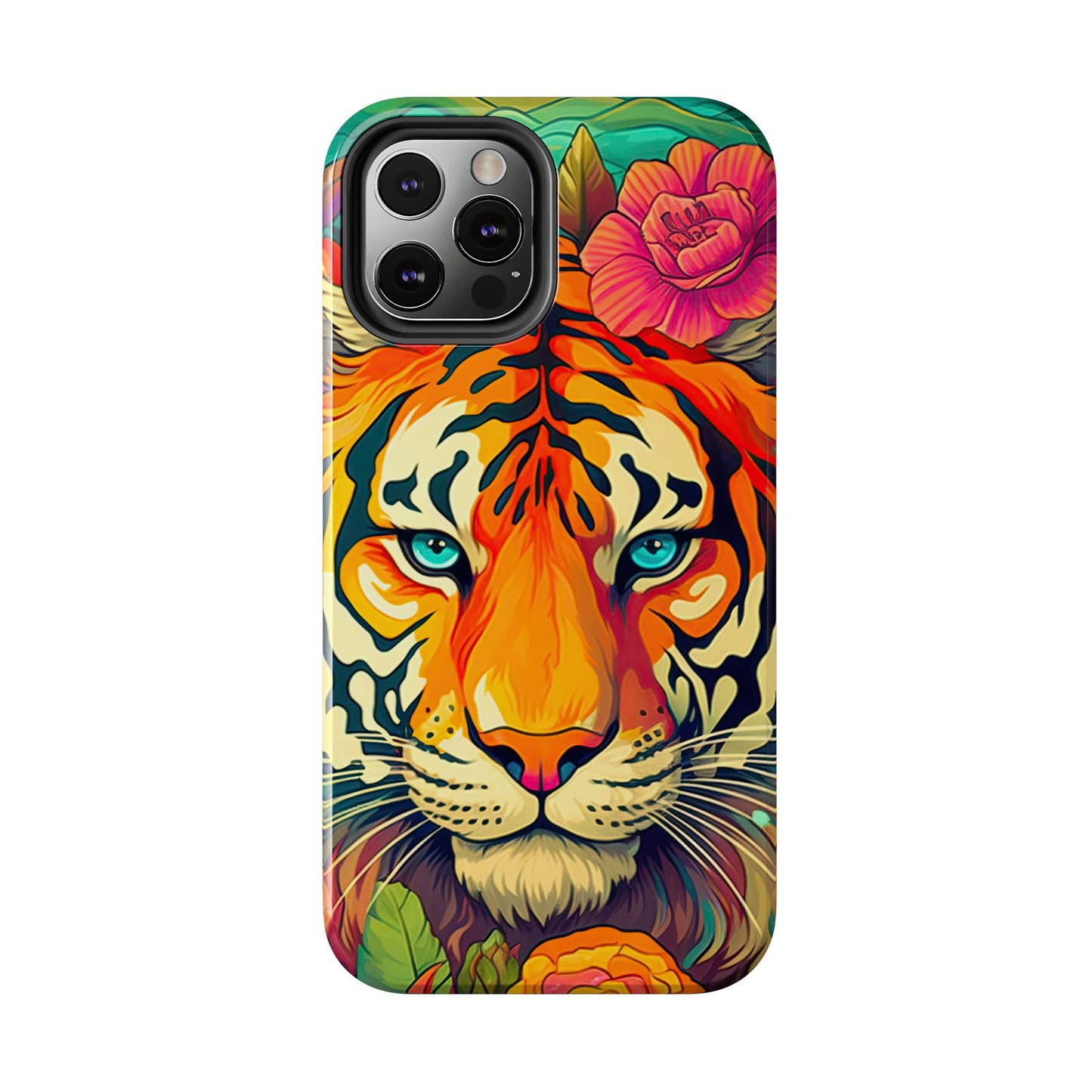 Fierce Rainbow Tiger Art - iPhone Series Case