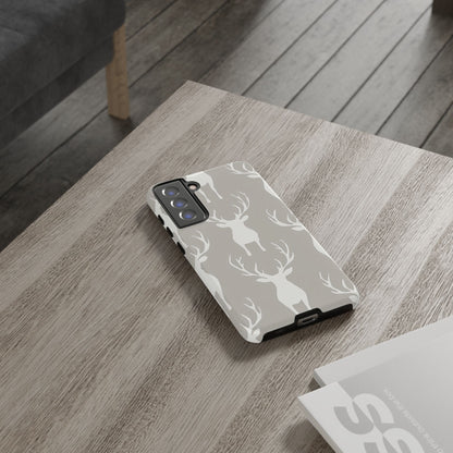 Minimalist Deer Silhouette Pattern – Samsung Galaxy Series Case