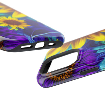 Purple & Gold Sunflower Dream - MagSafe iPhone Series Case