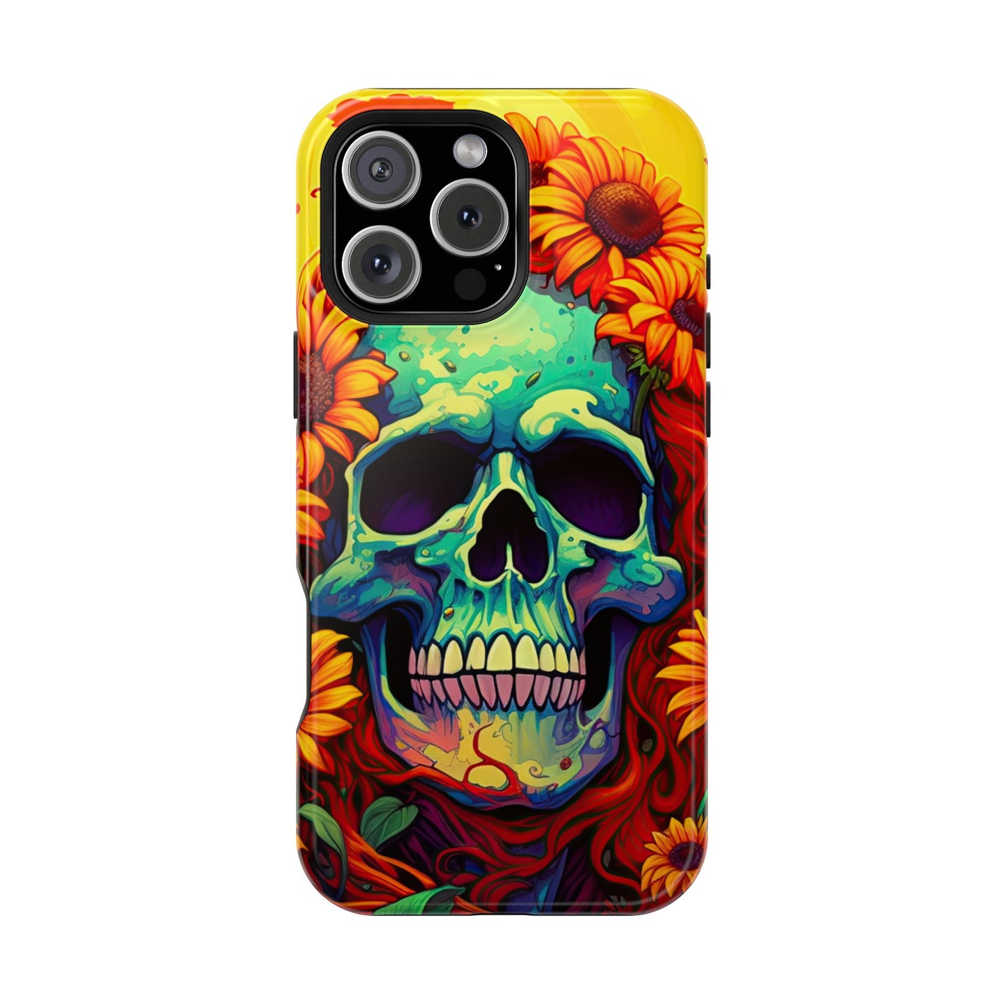 Sun Kissed Skull MagSafe iPhone Case