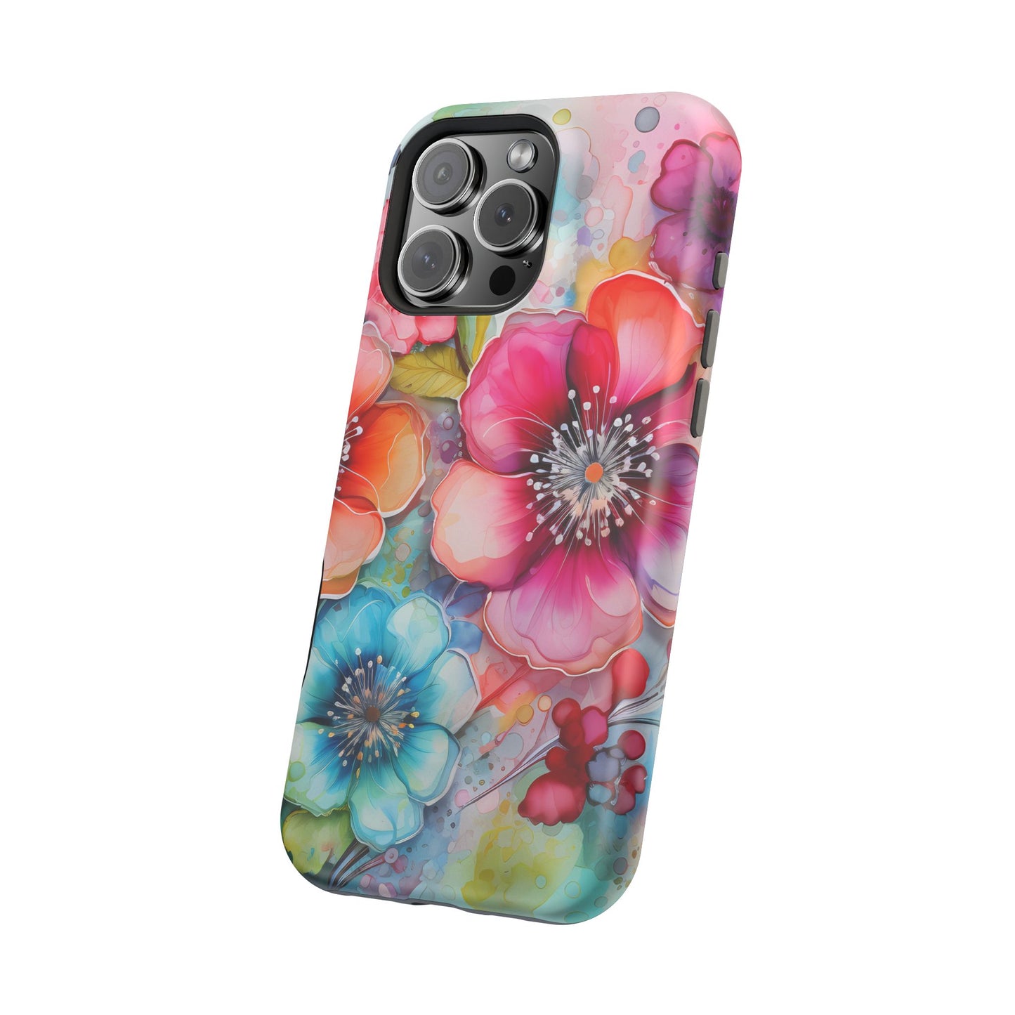 Vibrant Watercolor Floral Garden - MagSafe iPhone Series Case