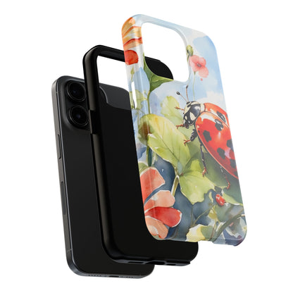 Watercolor Ladybug & Poppy Fields - iPhone Series Case