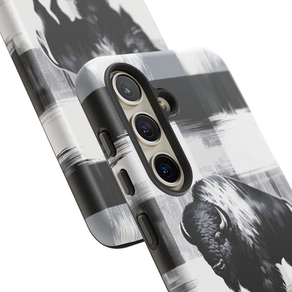 Black White Buffalo Plaid Phone Case! - BOGO Cases