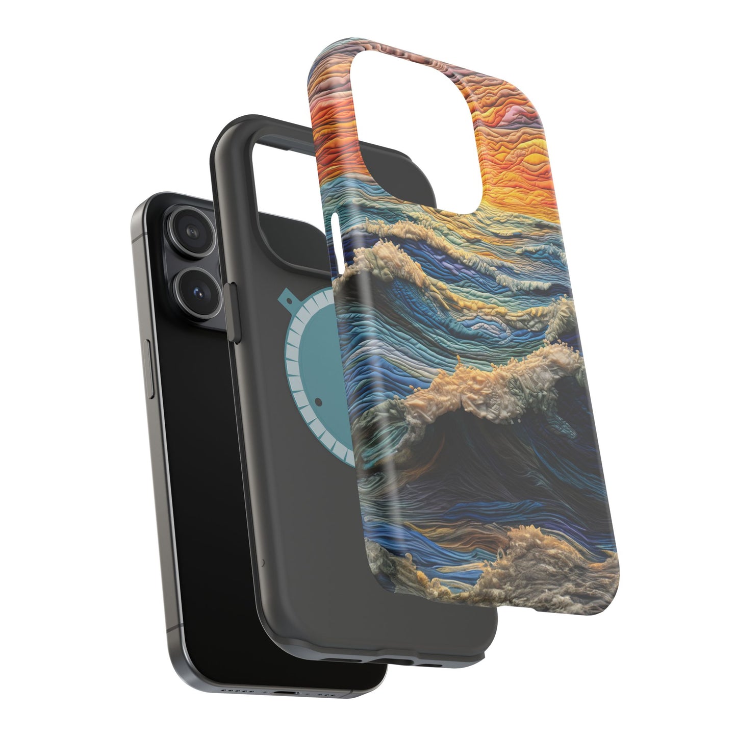 Ocean Sunset Tapestry Waves – MagSafe iPhone Series Case