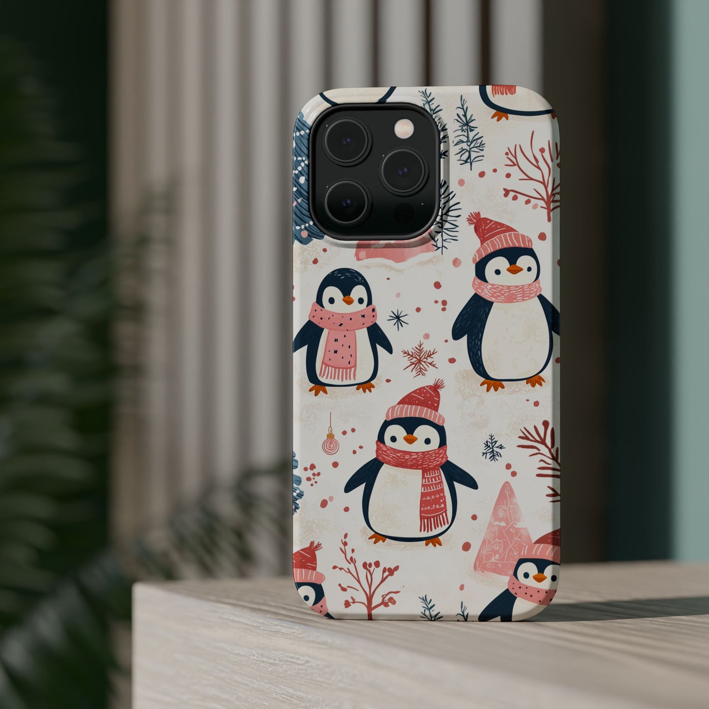 Penguin Paradise – Christmas Cheer MagSafe iPhone Case