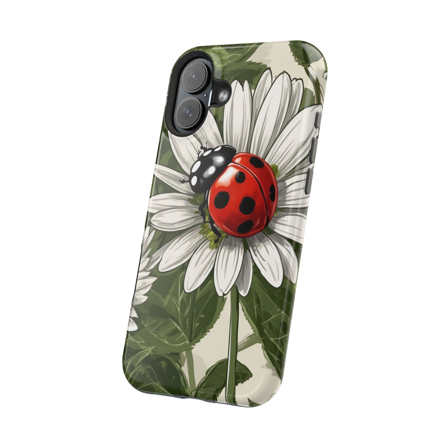 Ladybug & Daisy Garden Charm - MagSafe iPhone Case