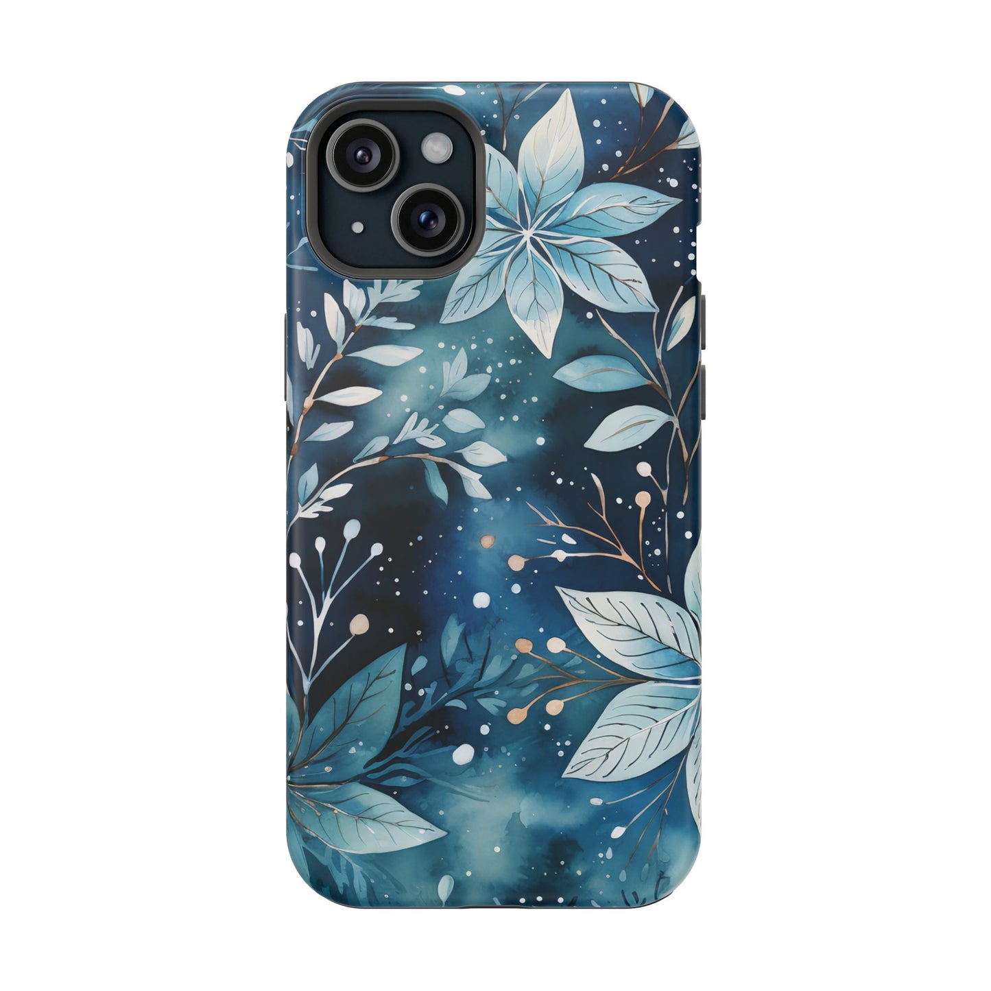 Midnight Frost Botanical – MagSafe iPhone Case