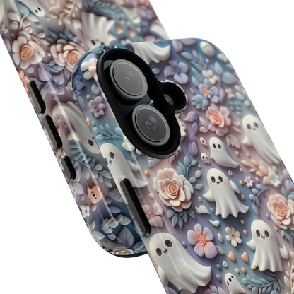 Ghosts Flowers Phone Case - Enchanting Ethereal Aesthetic