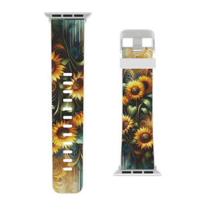 Watercolor Floral Sunflower Apple Watch Band