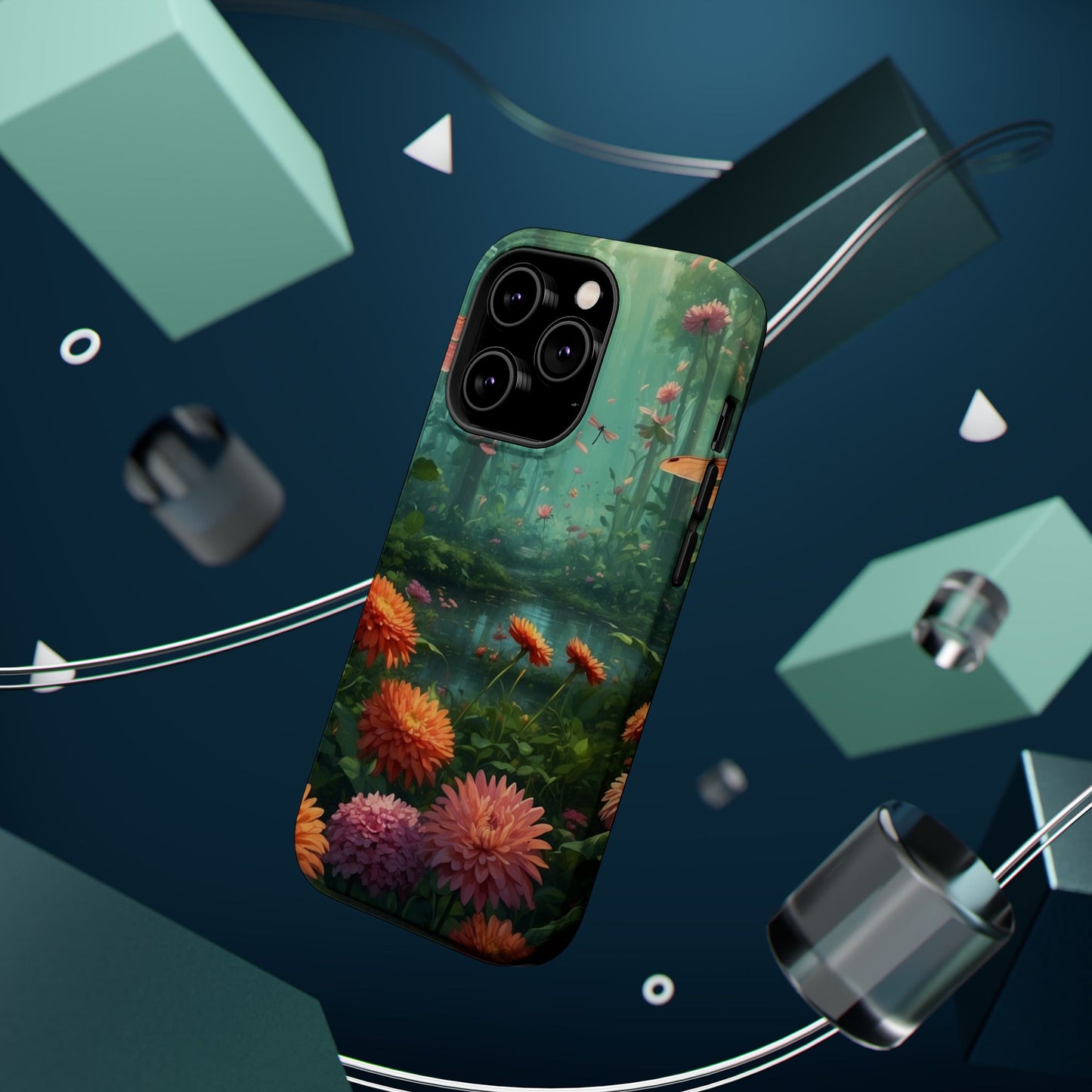 Enchanted Forest Dragonflies & Blossoms – MagSafe iPhone Series Case