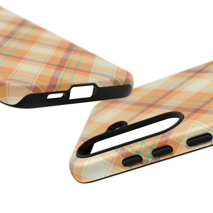 Samsung Galaxy Case - Warm Autumn Plaid Design