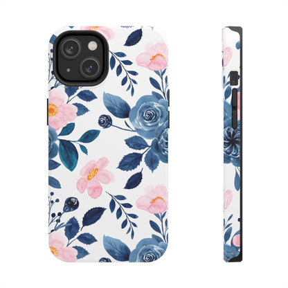 Pastel Garden Charm – iPhone Series Case with Watercolor Flowers