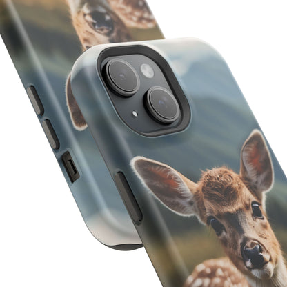 Gentle Fawn in Mountain Meadows MagSafe iPhone Case