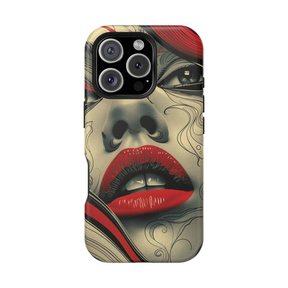 Bold Beauty Red Lips iPhone Case