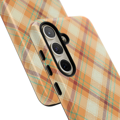 Samsung Galaxy Case - Warm Autumn Plaid Design