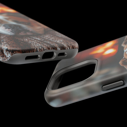 Cozy Bulldog MagSafe Case – Fireside-Inspired Protective Cover