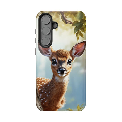 Whimsical Fawn in a Sunlit Forest Samsung Galaxy Case