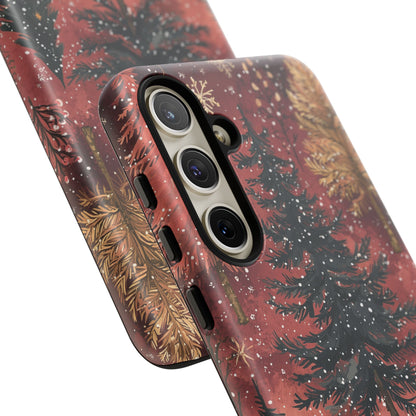 Rustic Red Winter Forest - Samsung Galaxy Series Case