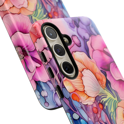 Bright Watercolor Floral Splash iPhone Series Case – Bold Artistic Design