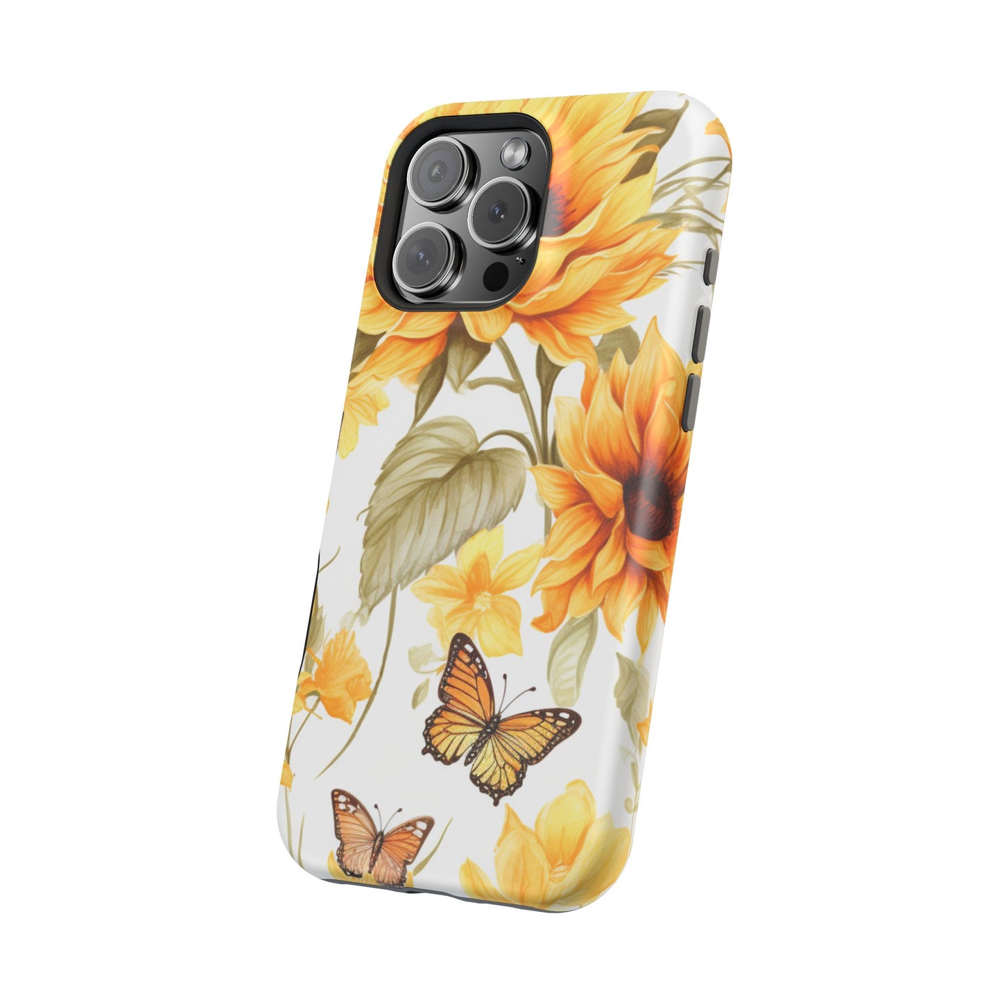 Sunflower & Butterfly Bliss - MagSafe iPhone Series Case