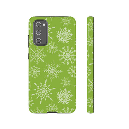 Green Snowflake Pattern – Samsung Galaxy Series Case