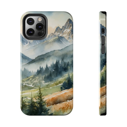 Serene Alpine Forest - iPhone Case